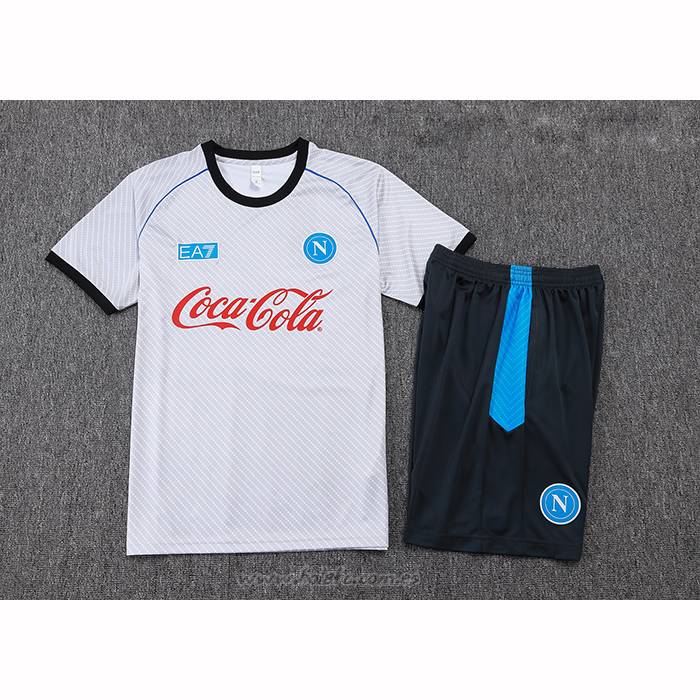 Chandal del Napoli Manga Corta 2025-2026 Blanco - Pantalon Corto